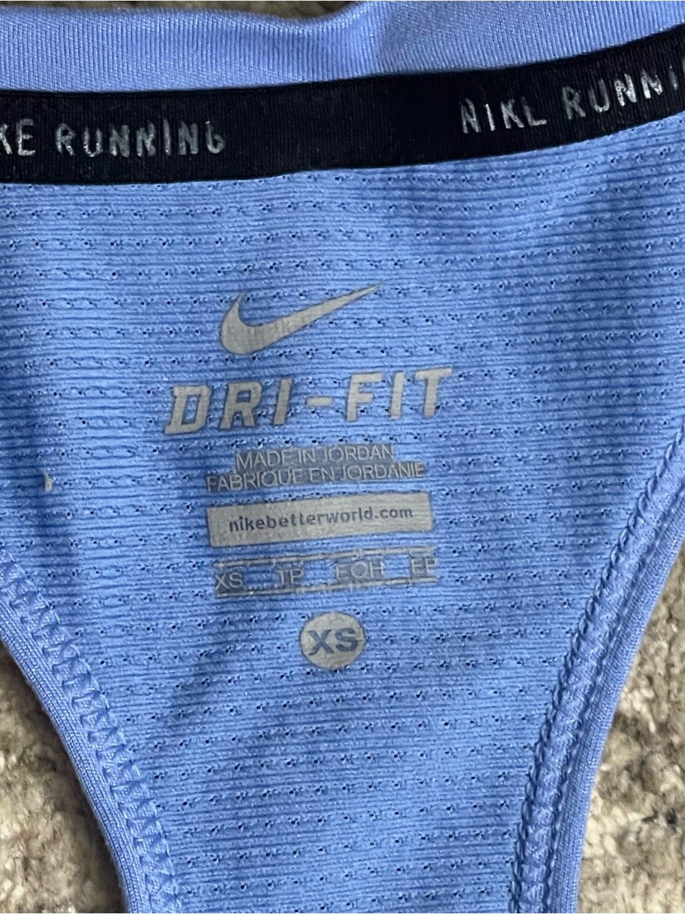 Nike Light Blue Racerback Performance Tank - Picture 3 of 4